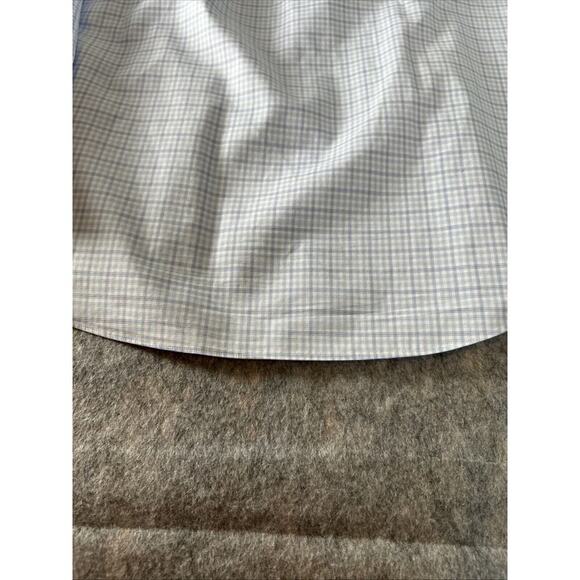 Joseph A Bank Traveler MenSize 15.5-35 Dress Shirt Long Sleeve Button Down Blue - Picture 7 of 9